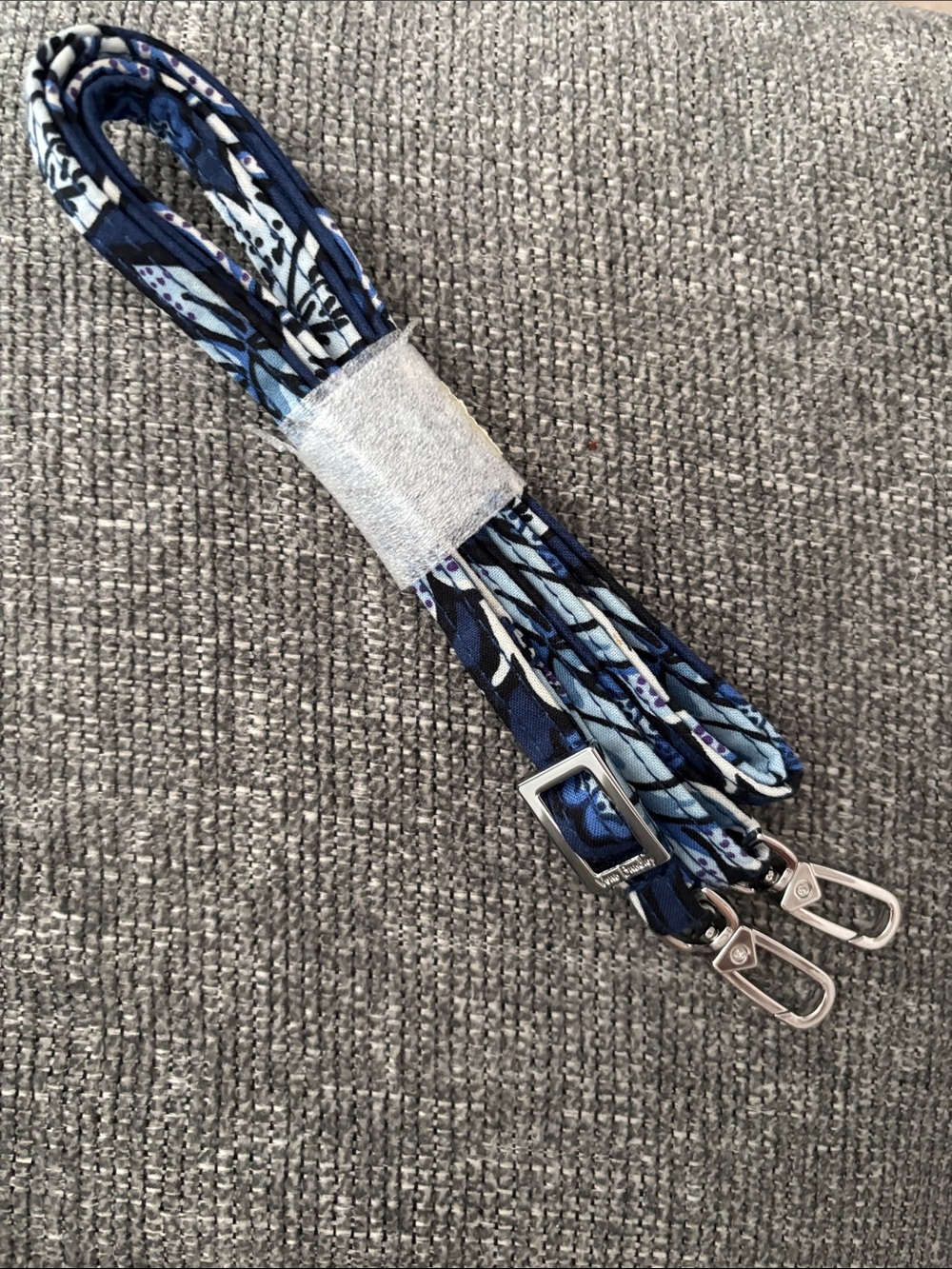 Vera Bradley new neck or shoulder strap navy & light blue